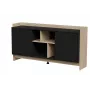 Cama PORTO 2D kummut 150x38x77 tamm/must