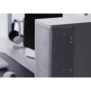 APNX PC Midi Tower C1-R-WT-v1 — valge, toetab ATX/Micro-ATX/Mini-ITX, 3x120 mm esiventilaatorid paigaldatud, 3x3,5 tolli + 3x2,5 tolli pesad, USB 3.2 Gen1 x2