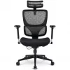 Kontoritool Sharkoon OfficePal C40 — must, ergonoomiline disain, reguleeritav kõrgus