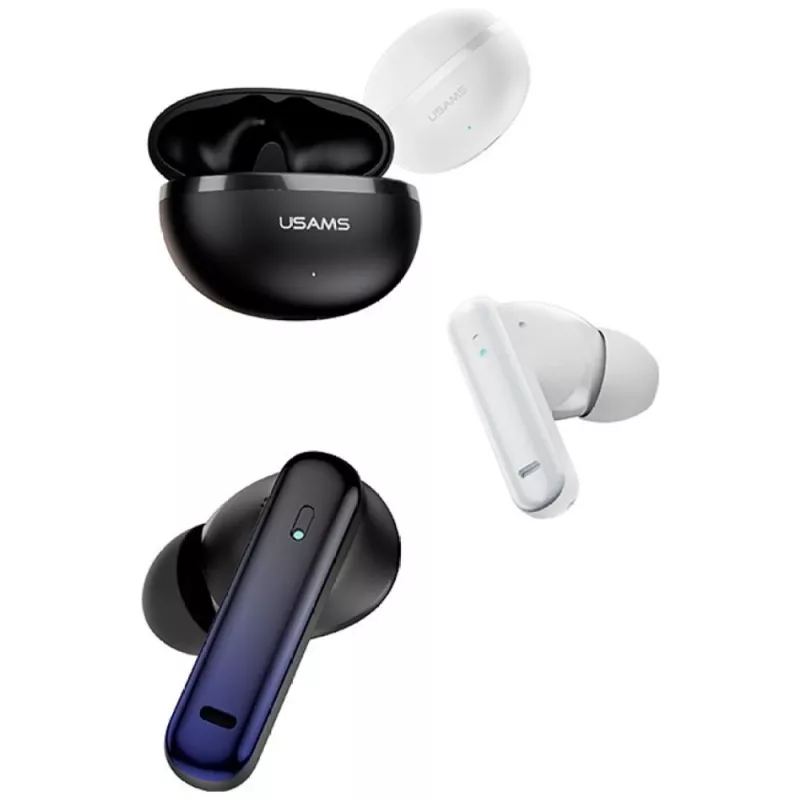 Bluetooth kõrvaklapid Usams TWS E02 ANC+ENC must