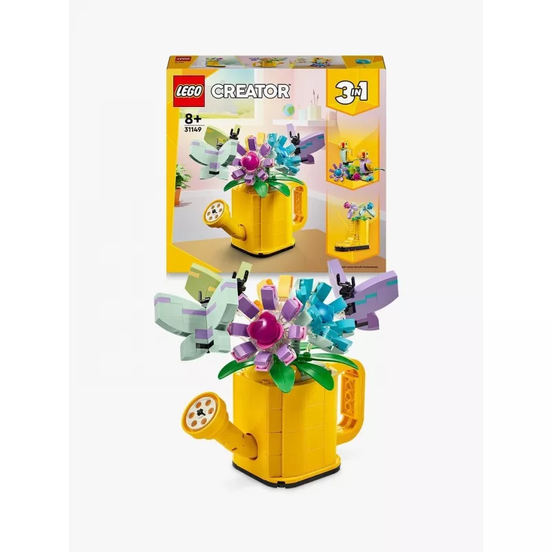 LEGO Creator Lilled kastekannus 31149 — ehitatav lillemudel, 420 osa, 120 × 150 × 130 mm
