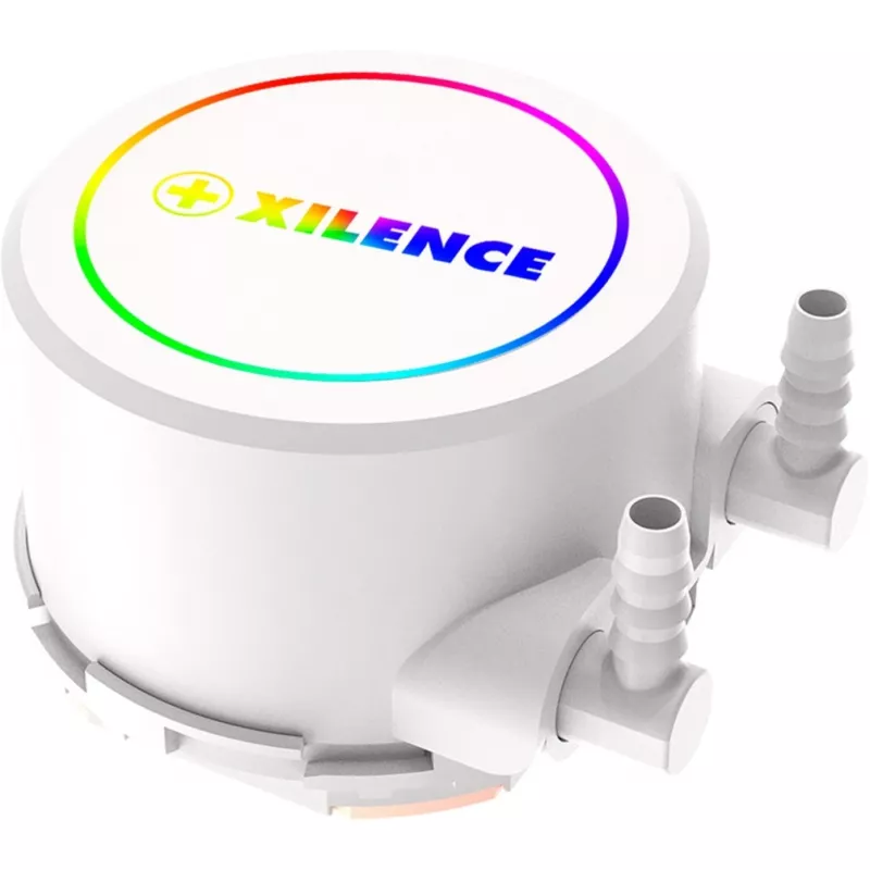Universaalne vedelikjahuti XILENCE Performance A+ XC974 — 240 mm radiaator, 300 W TDP, valge, ARGB