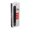 Pistikupesa MACLEAN MCE395 B — 5 pistikupesa, 3×USB, 110–240V AC, 2.1A USB, 2500W, 1.5 m kaabel, must