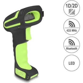 Vöötkoodiskanner DELOCK 90588 1D/2D Bluetooth 433 MHz kaasaskantav skanner