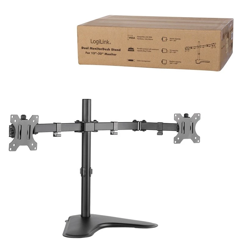 Monitorikinnitus LogiLink BP0045 81,3 cm (32 tolli) Laua Must Roostevaba teras