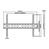 Economy TV mount Maclean, max VESA 600x400, 37-70, 45 kg, Must, MC-939