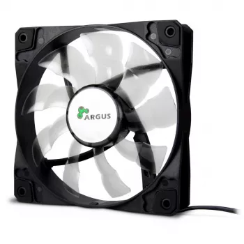 INTER-TECH Argus L-12025 120mm Korpusventilaator - Must