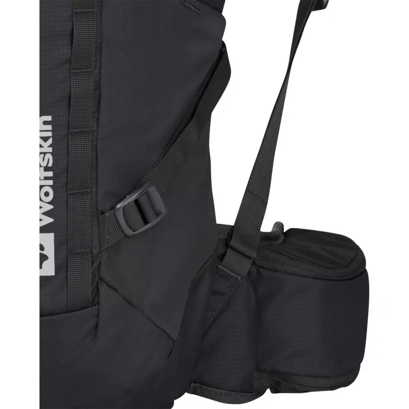 Jack Wolfskin Cyrox Shape 30 S-L seljakott - Must, 30 L