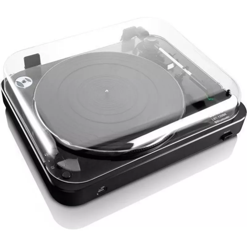 Rihmajamiga audio plaadimängija Lenco LBT-120BK Must Poolautomaatne