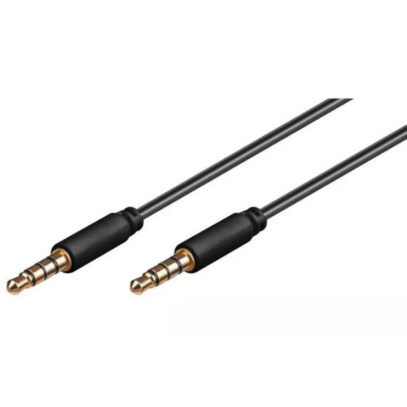 Microconnect IPOD011 helikaabel 0,5 m 3,5 mm must
