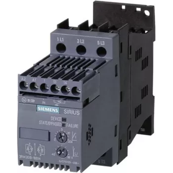 Siemens pehmekäiviti mootori võimsus 400 V juures 4,0 kW mootori võimsus 230 V juures 2,2 kW 400 V/AC nimivool 9 A 3RW3016 (3RW3016-1BB14)
