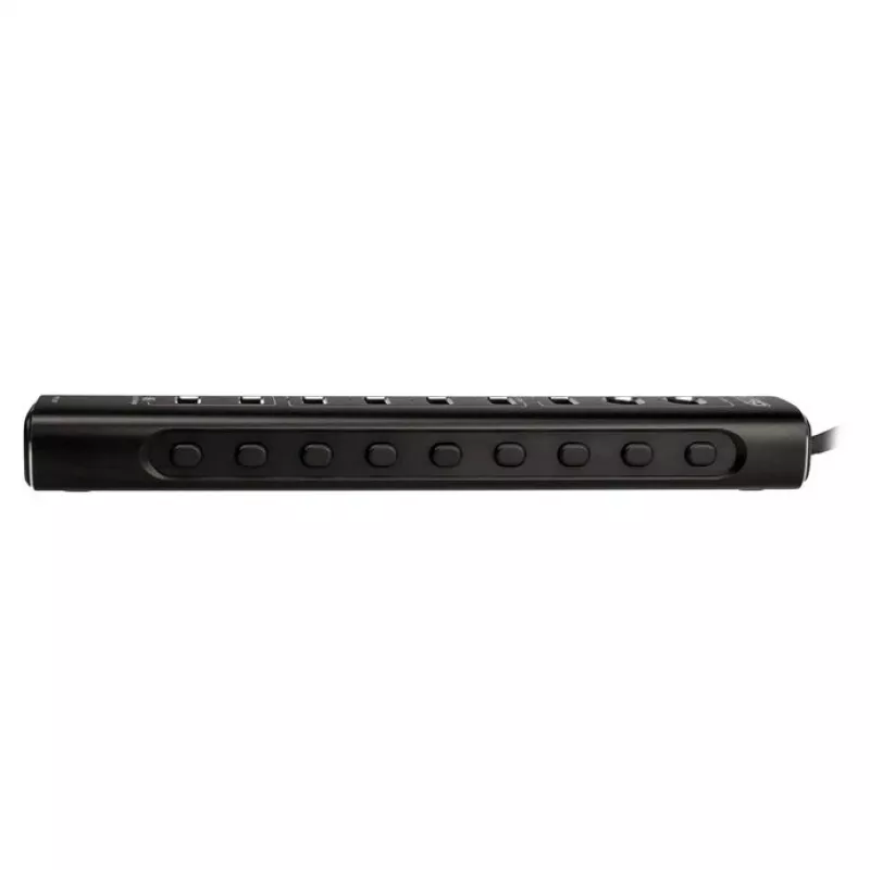 Nitro Concepts UH1, 10-pordiline hübriidne USB-keskjaam, USB 3.2