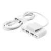 USB-C jaotur Belkin BUZ001bt2MWHB7 2 m valge