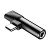 Baseus Audio Adapter USB-C kuni Mini Jack 3.5mm + USB-C (must)
