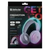 Juhtmevabad peakomplekti kõrvaklapid DEFENDER Freemotion B651 — binauraalsed, suletud akustika, 20–20000 Hz, 105 dB, USB-C, AUX