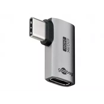 Goobay USB-C -Adapter horisontaalne 90° USB4 - -Pistik> -Pesa (74441)