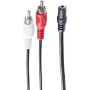 Helikaabel ShiverPeaks BS30852 1,5 m 3,5 mm 2xRCA Must