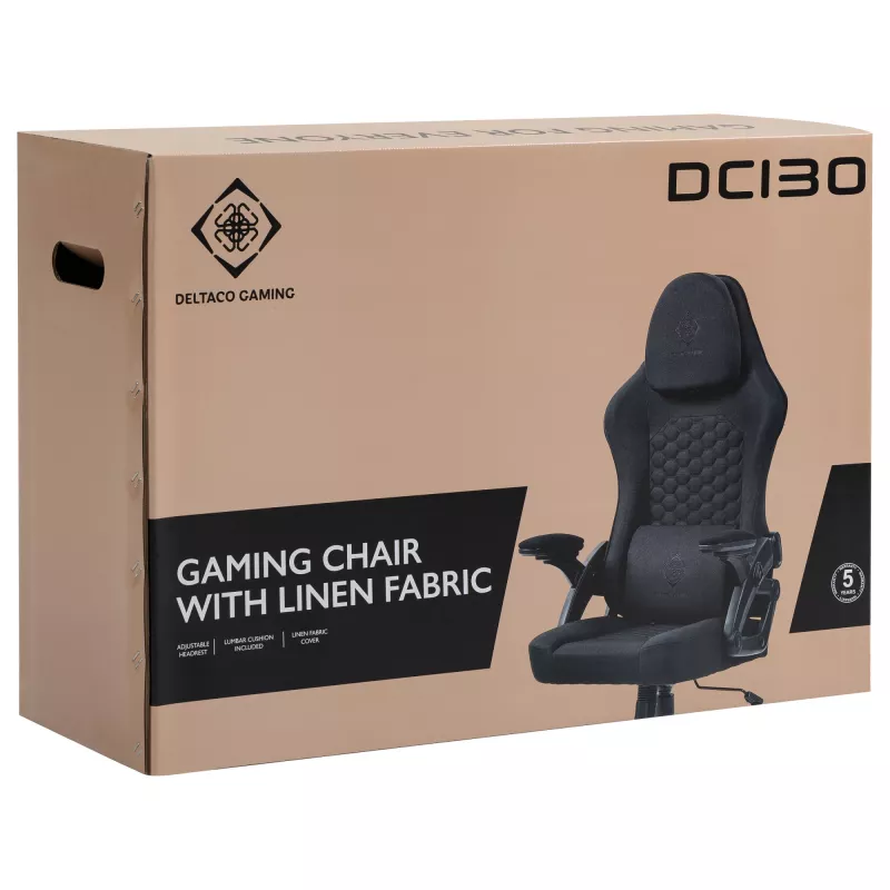 Deltaco DC130 mängutool Soft Woven Mesh must (GAM-180)