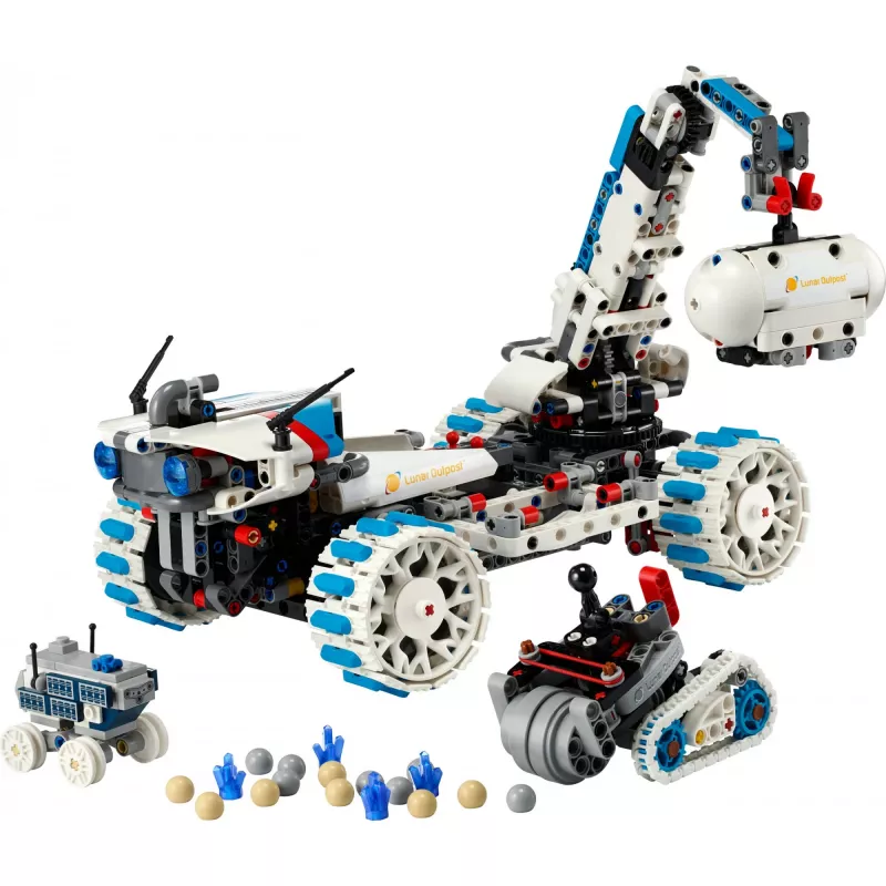 LEGO Technic 42211 Lunar Outpost Moon Rover – konstruktsioonimänguasi, 1082 tk, modulaarne ehitus, 130×310×190 mm