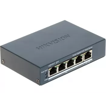 Hikvision DS-3E1505P-EI/M võrgulüliti hallatav Gigabit Ethernet (10/100/1000) Power over Ethernet (PoE) hall
