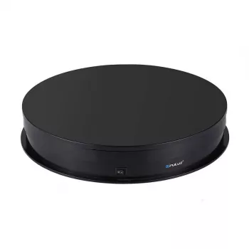 Puluz elektriline pöörlev alus PU3049B 30 cm USB must — motoriseeritud eksponeerimisalus