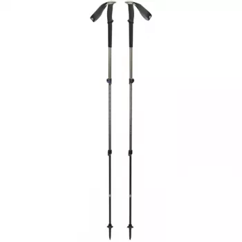 Matkakepid Trail, treeningseade must/oliivroheline, 1 paar, 100-140 cm