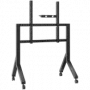Mobiilne telerialus ONKRON TS2081-B 70–110-tollistele teleritele, must, ratastel terasest põrandakinnitus, 125 kg kandevõime, VESA 200x200–1000x800