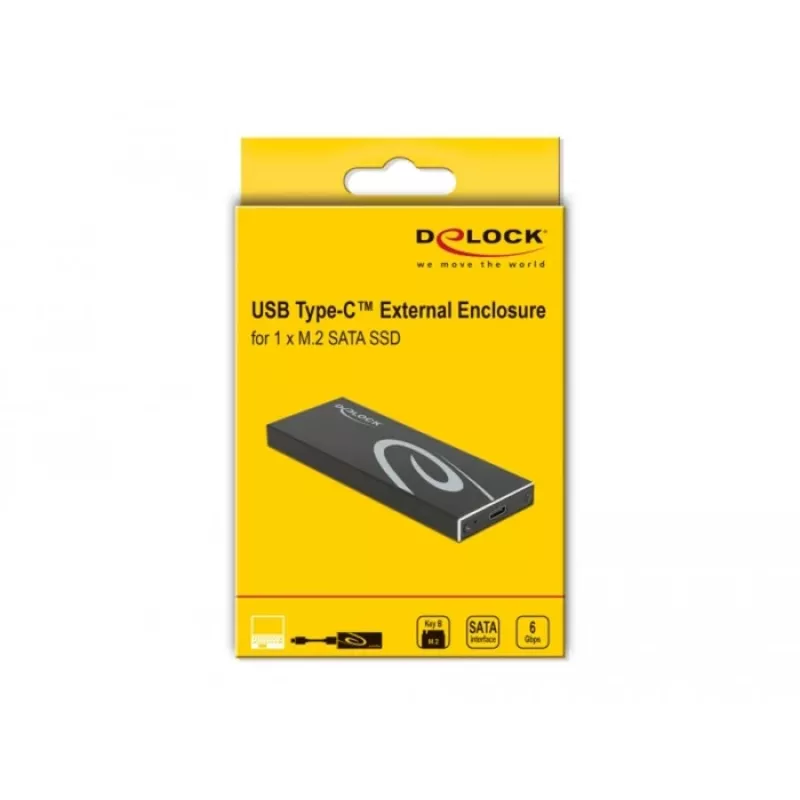 SSD korpus DeLOCK 42003 väline korpus M.2 SATA SSD-le USB USB-C-ga