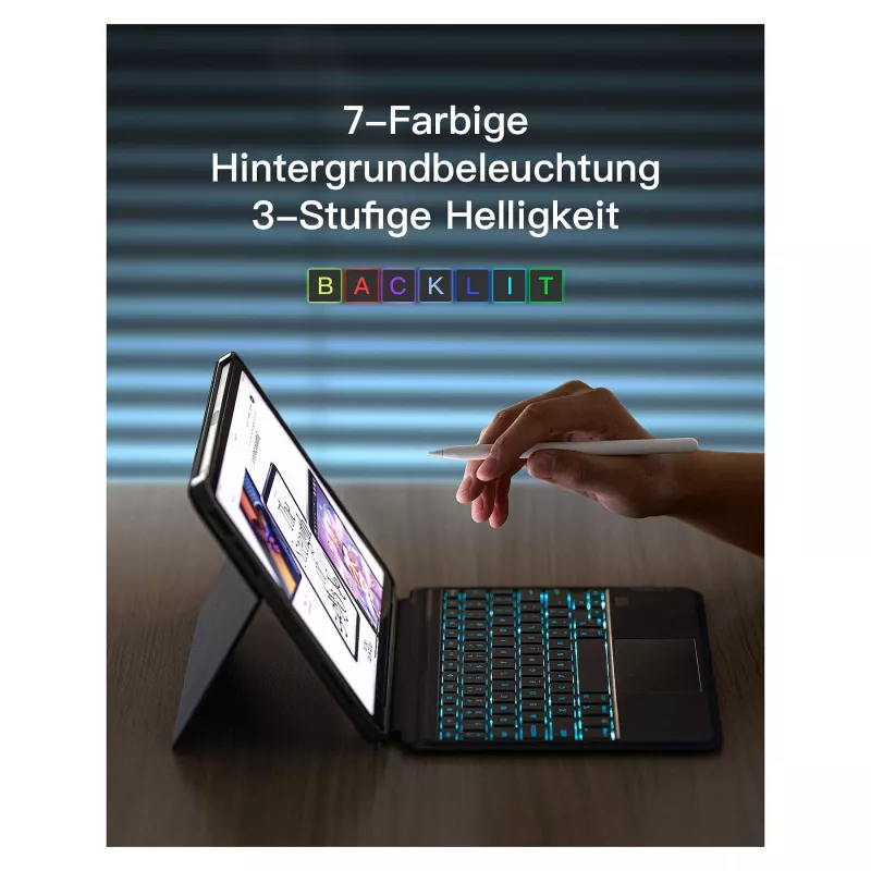 inateck klaviatuur iPad 11 iPad Air 4/5Gen.Com. QWERTZ lilla