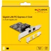Delock PCI Express x1 kaart 2 x RJ45 Gigabit LAN RTL8111 (88615)