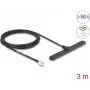 DELOCK 96090 universaalne võrguantenn, SMA pistik, 3 dBi, 0,698–0,96 / 1,71–3,8 GHz, 50 Ω, lineaarne vertikaalne