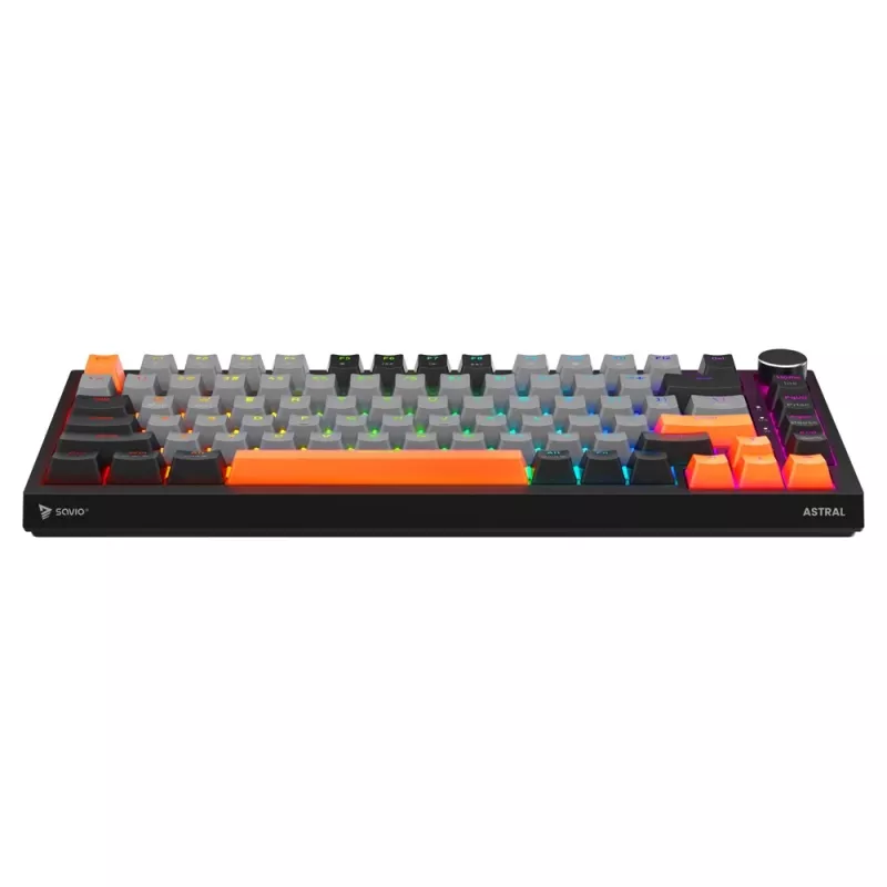 Savio ASTRAL BLACK JADE 3 COLOURS klaviatuur Gaming USB QWERTY US International