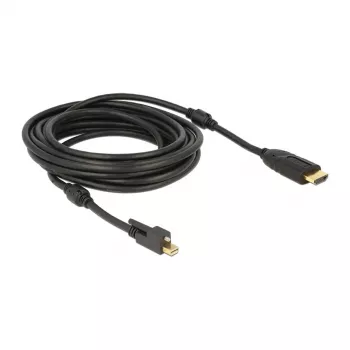 Videokaabli adapter DeLOCK 83732 Mini DisplayPort HDMI-le 5 m Must