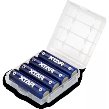 Laetav AA (R06) patarei XTAR 1,5 V 2500 mAh — 4 tk komplekt kaitsega