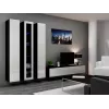 Cama elutoa mööblikomplekt VIGO 2 must/valge läikiv