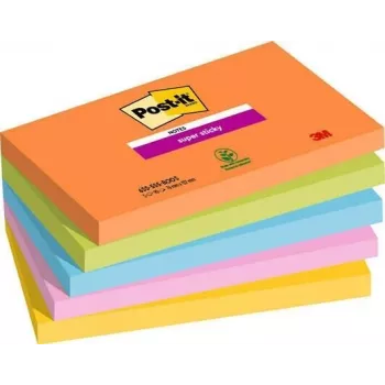 3M 655-5SS-BOOS Sticky Notes Rectangle Sinine - Green - oranž - Pink - kollane 90 Sheets (655-5SS-BOOS)