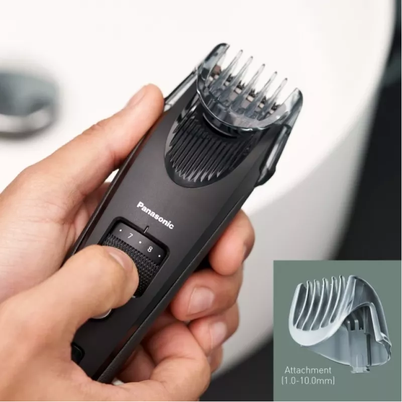 Habemetrimmer Panasonic ER-SB40-K803 — 0,5–10 mm, 19 astet, Li-Ion, juhtmega/juhtmevaba, must