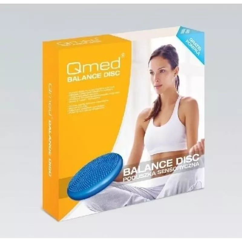 Täispuhutav stabiilsuspadi MDH Sensory Balance Disc DRQM3C0CHXUXP, sinine, PVC, Ø350 mm, kõrgus 60 mm, max koormus 200 kg, sakkidega