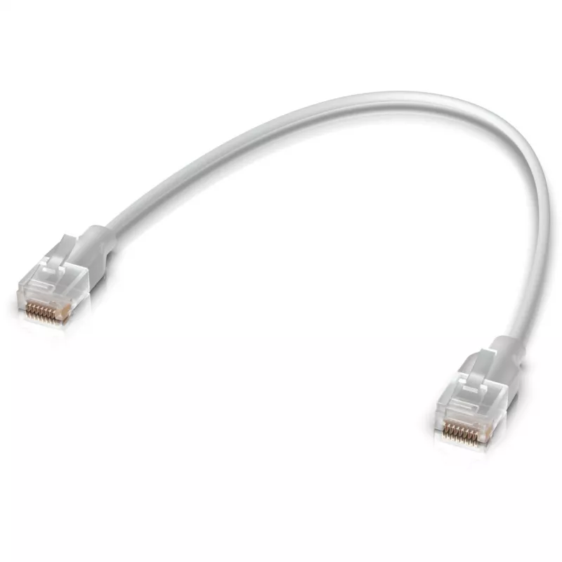 Ubiquiti UACC-Cable-Patch-EL-0.15M-W võrgukaabel, läbipaistev valge, Cat6