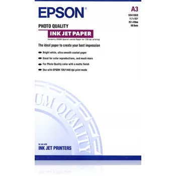 Epson Photo Quality tindiprinteri paber, DIN A3, 102 g/m², 100 lehte