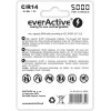 Laetav NiMH silindriline aku everActive EVHRL14-5000, 1,2 V, 2 tk, kõrgus 51,5 mm