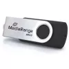 USB-mälupulk MediaRange MR1953 64 GB USB USB-C 3.2 Gen 1 (3.1 Gen 1) pöörlev, must/hõbedane