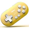 Juhtmevaba mängukontroller 8BitDo Zero 2 kollane — Bluetooth, kompaktne taskumõõt, RET00221