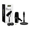 Shure MV7+-K-BNDL - kõnepuldi/vokaalmikrofon XLR/USB-C pesaga, must + lauajalg GATOR