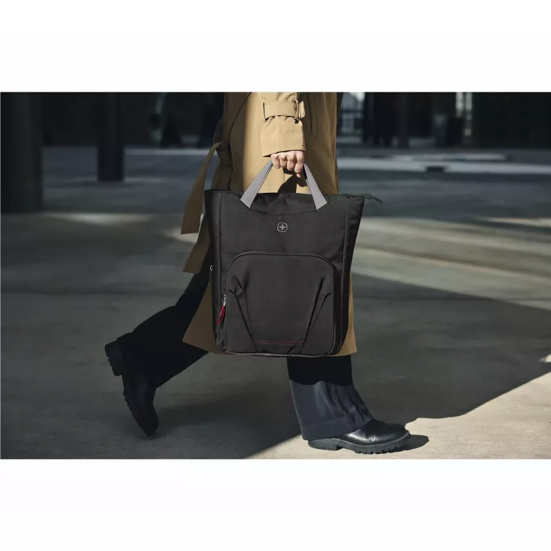 Naiste ümbris Wenger SwissGear Motion Vertical Tote 39,6 cm 15,6 tolli must