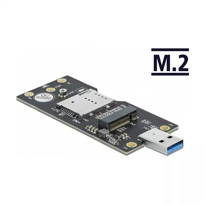 Delock 63166 USB 3.0 Type-A M.2 Key B muundurile SIM-pesaga