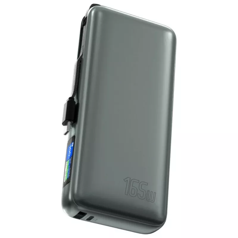 Akupank 4smarts 541603 — Li‑Ion 20000 mAh, USB‑C + USB‑A, 165W koguväljund, 5A, hall