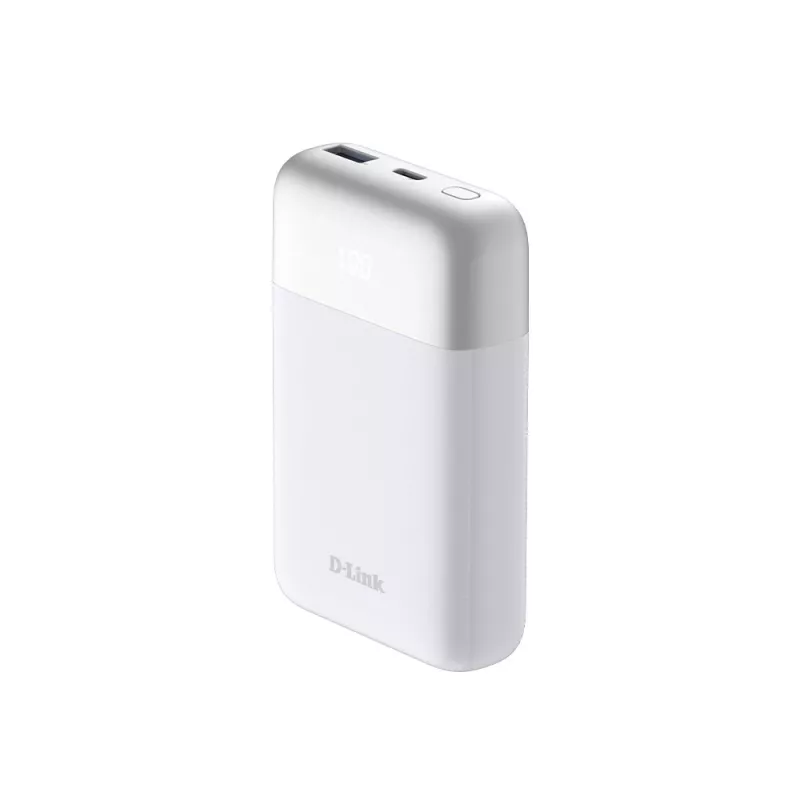 D-Link 10000mAh akupank, 10000 mAh, valge