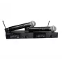 Shure SLXD24DE/SM58-G59 - kahe digitaalse juhtmevaba süsteem koos kahe saatja/käsimikrofoniga (470–514 MHz)