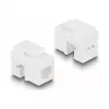 DeLOCK Keystone LSA Set RJ45 RJ11 Cat.6 must klõpsuga hoidik
